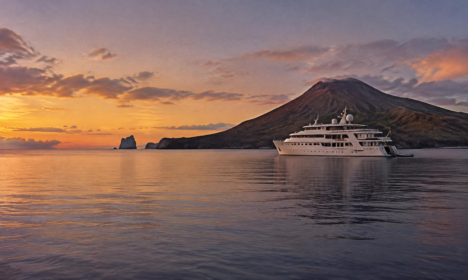 A private yacht charter, At sea